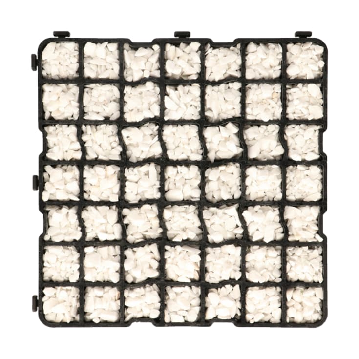 EcoGrid N50 genomsläpplig gräsarmering, 50x50 cm, svart