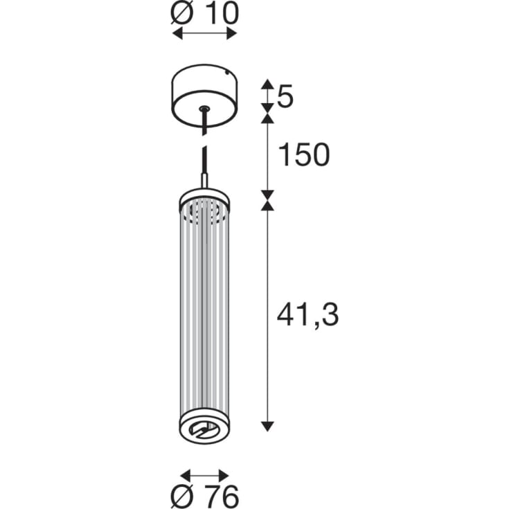 SLV Quimera pendel, bronze