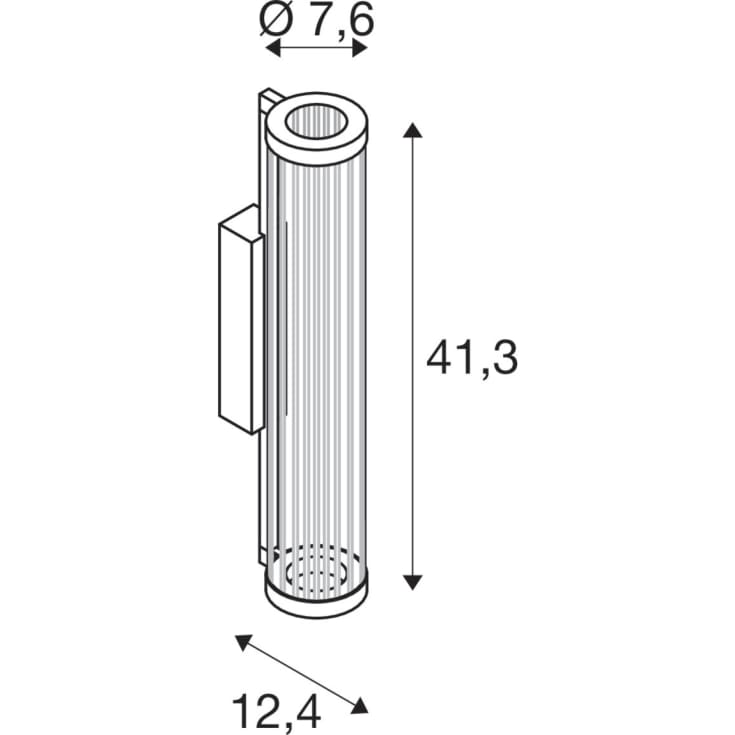 SLV Quimera væglampe, kobber