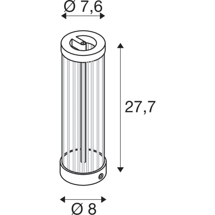SLV Quimera bordlampe, bronze