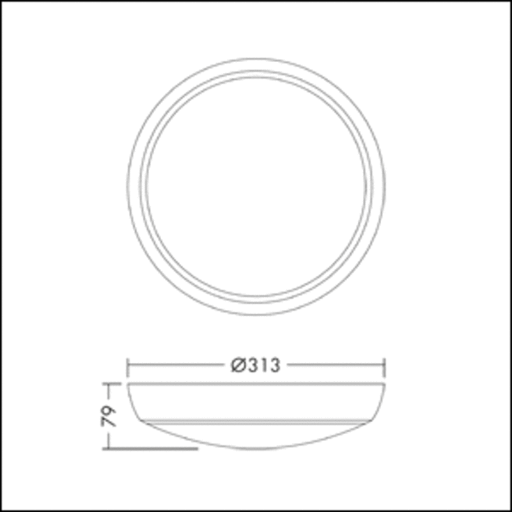 THORNeco TOM Veggarmatur 300mm 20W 2200-800lm 3K-65K hvit Sensor
