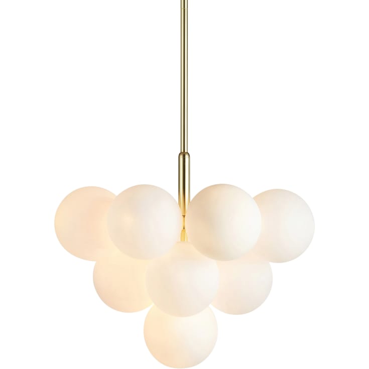 MERLOT Pendel 13L messing/hvid