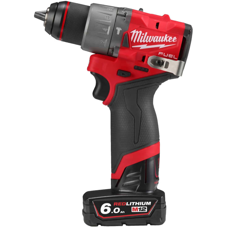 Milwaukee M12 Powerpack boremaskinesæt, m. batterier og lader