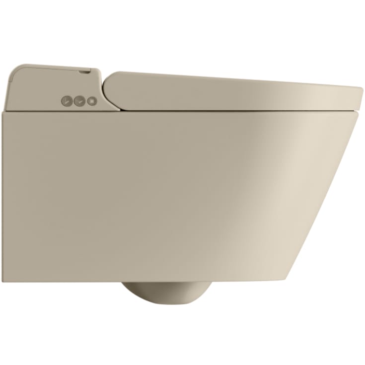 GSI WClean douchetoilet, uden skyllekant, rengøringsvenlig, mat beige