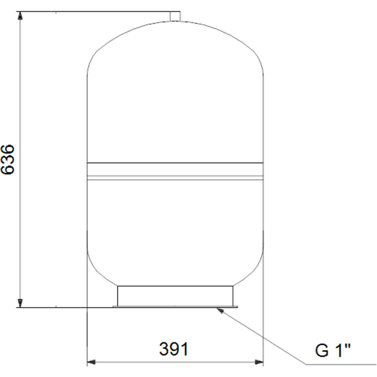 Grundfos membranhydrofor, 60 liter
