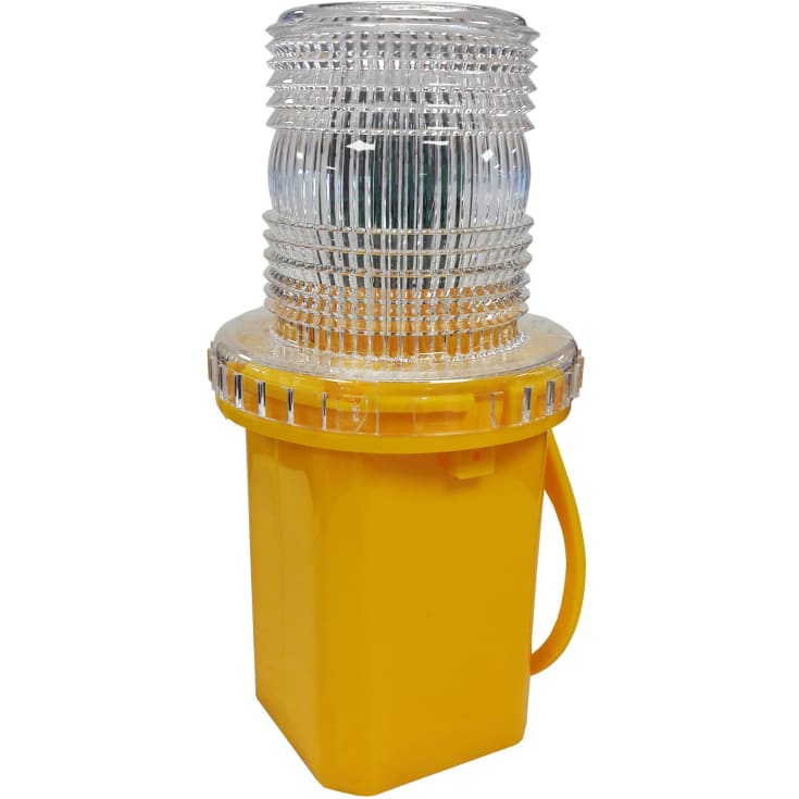 LED-blinklygte, klar linse