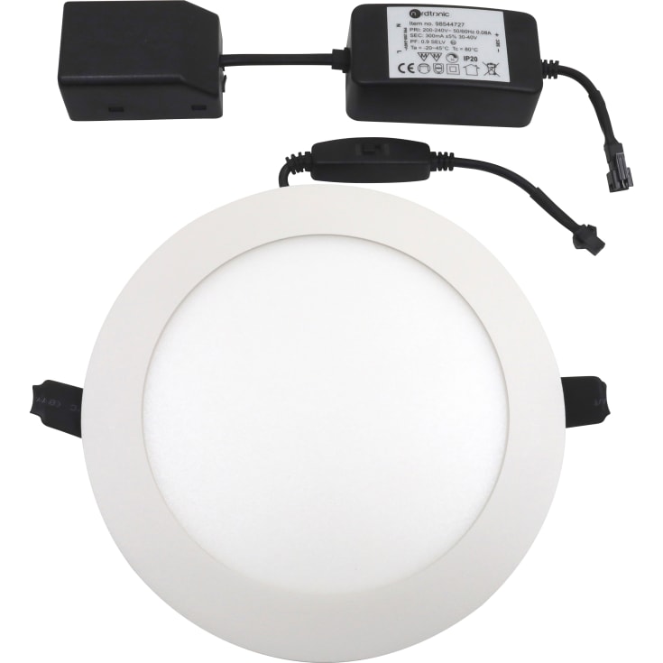Nordtronic Lucette G2 infälld spotlight, Ø17 cm