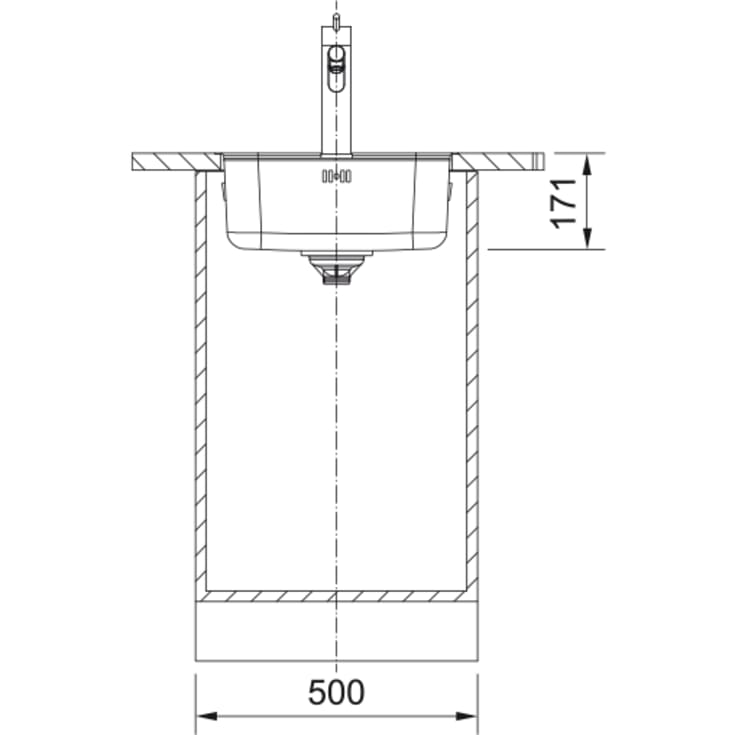 Franke SRX køkkenvask, 43x51 cm, poleret rustfrit stål