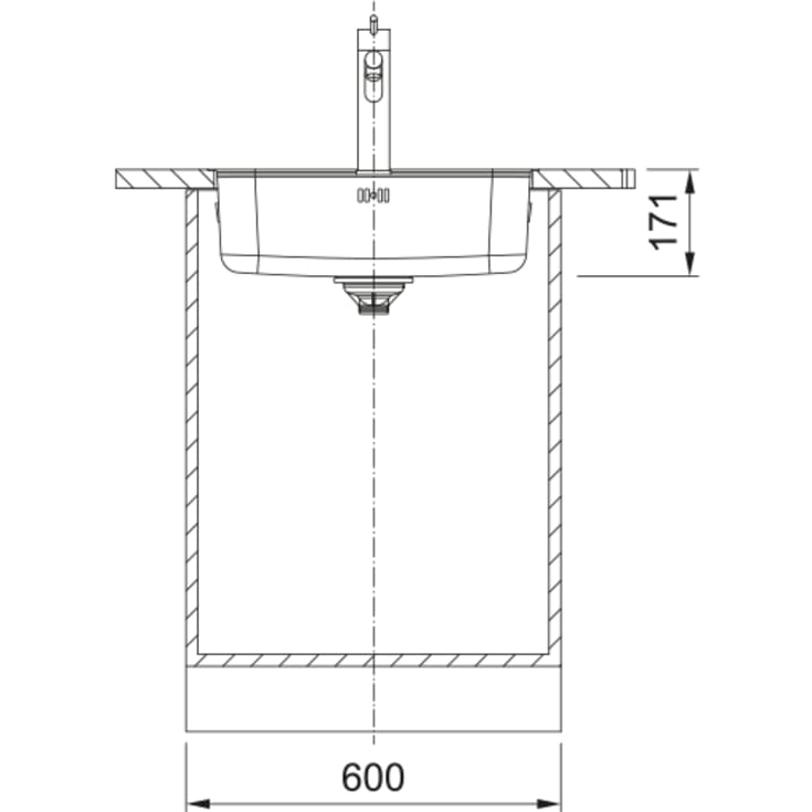Franke SRX køkkenvask, 53x51 cm, poleret rustfrit stål