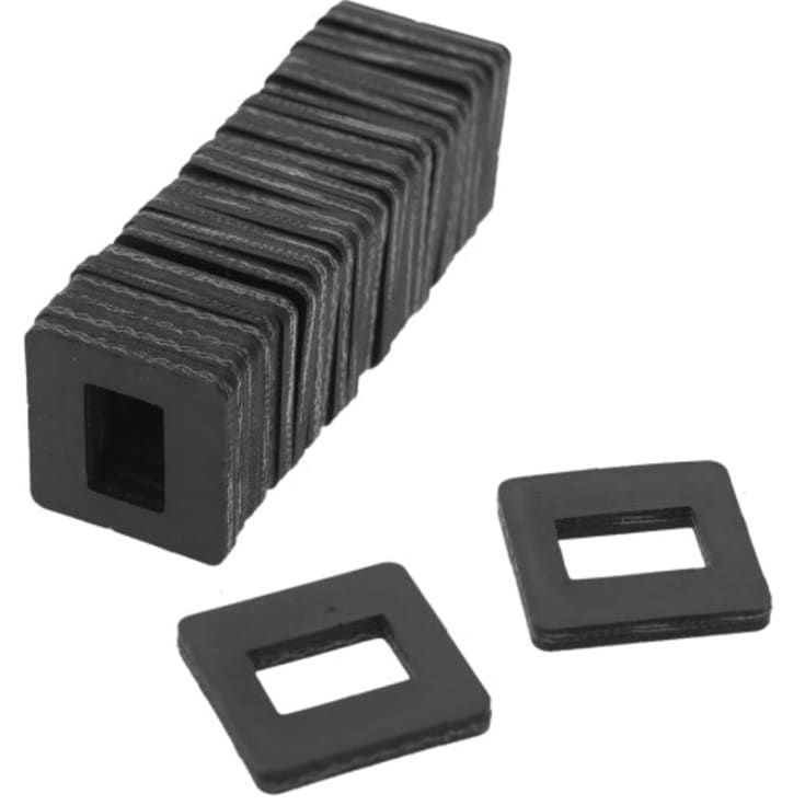 NSH gummiklods 50 x 50 mm til gummi opbindingsbånd, 25 stk.