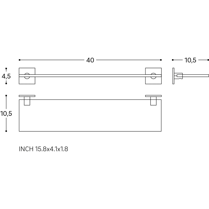 Cosmic Stick hylde, mat sort