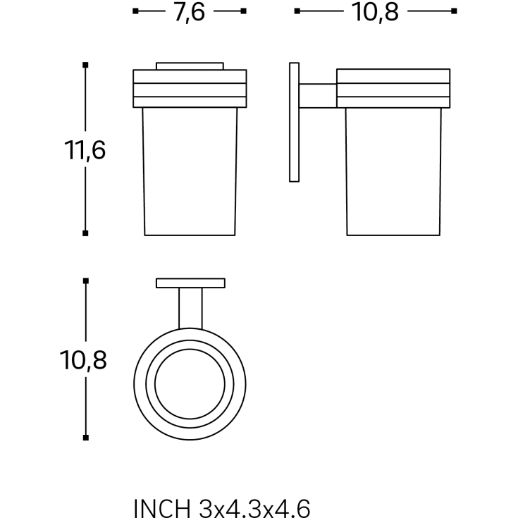 Cosmic Stick tandkrus, mat hvid
