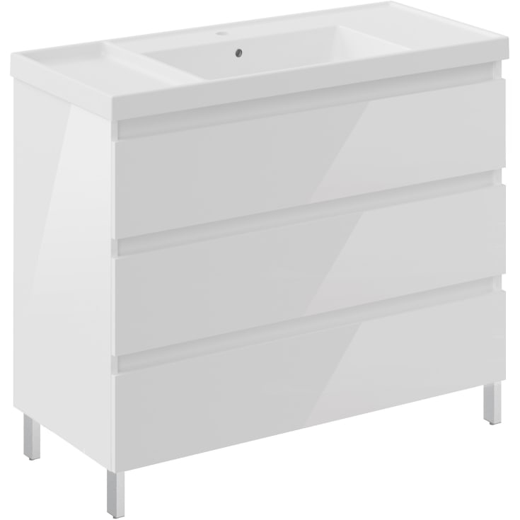 Cosmic B-Best møbelpakke, 100x61,5 cm, hvit høyglans