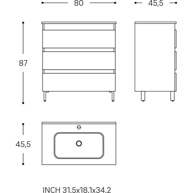 Cosmic B-Best møbelpakke, 80x61,5 cm, eg