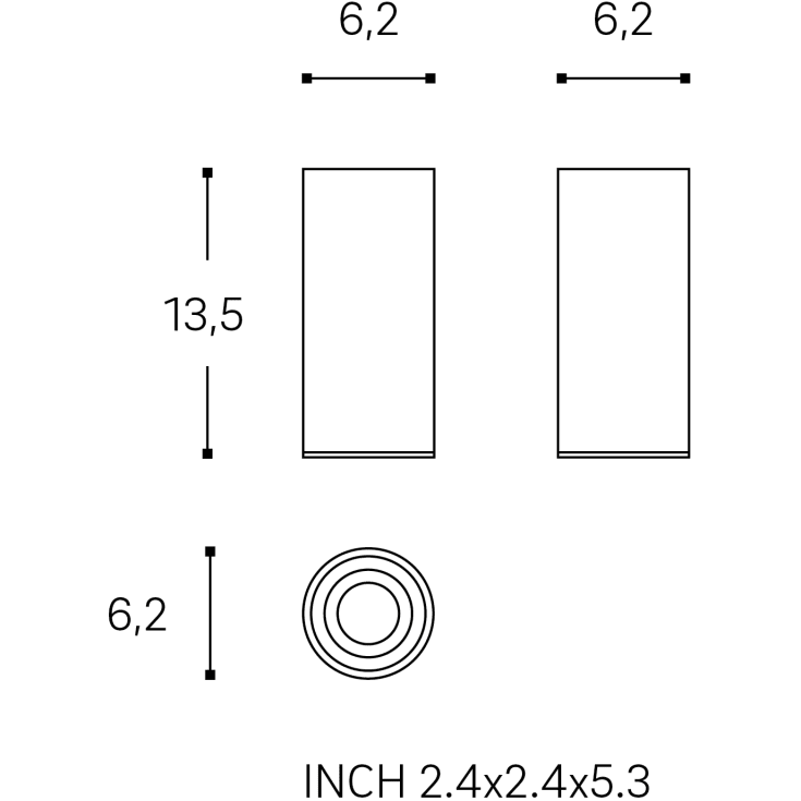 Cosmic Stick tandkrus, sort