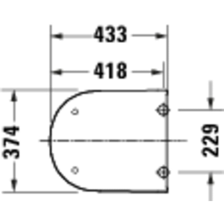 Duravit D-Code toiletbræt, soft close, quick release, hvid