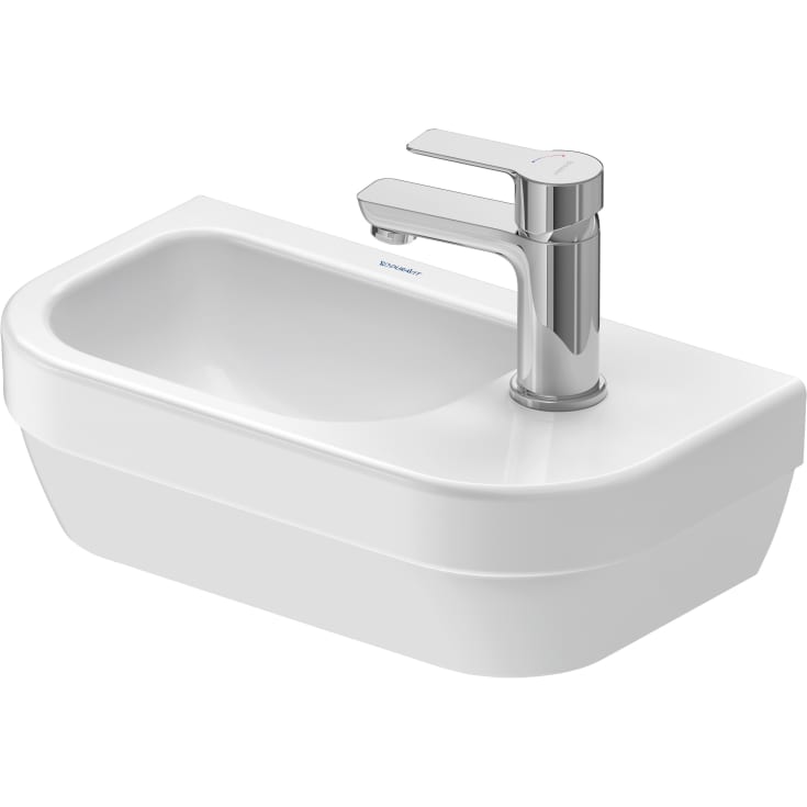 Duravit D-Code håndvask, 40x22 cm, højre, hvid