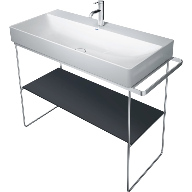 Duravit DuraSquare glashylde, 970x8 mm, sort