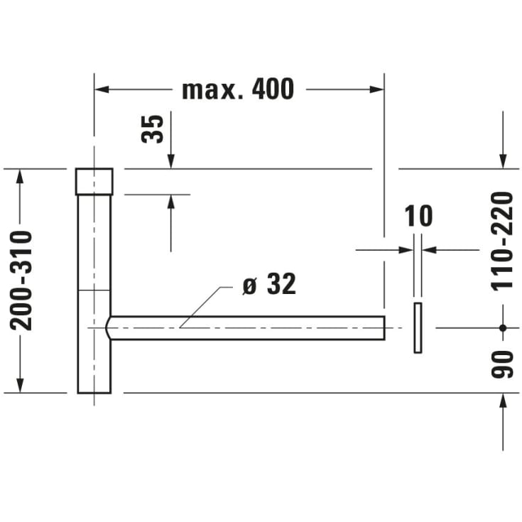 Duravit vandlås, bronze