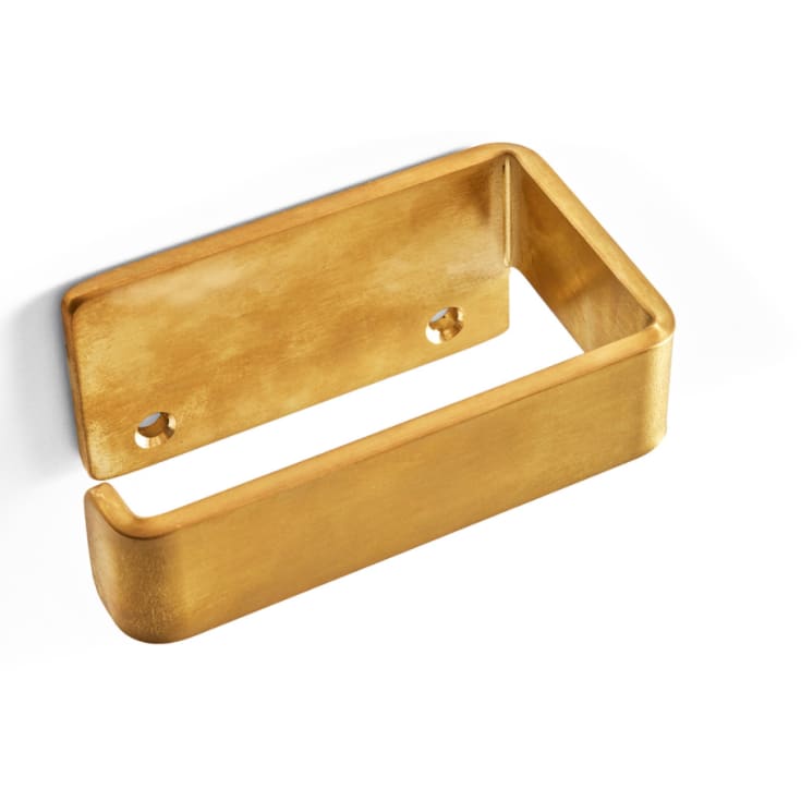 Bastant Design toiletrulleholder, venstre, børstet messing