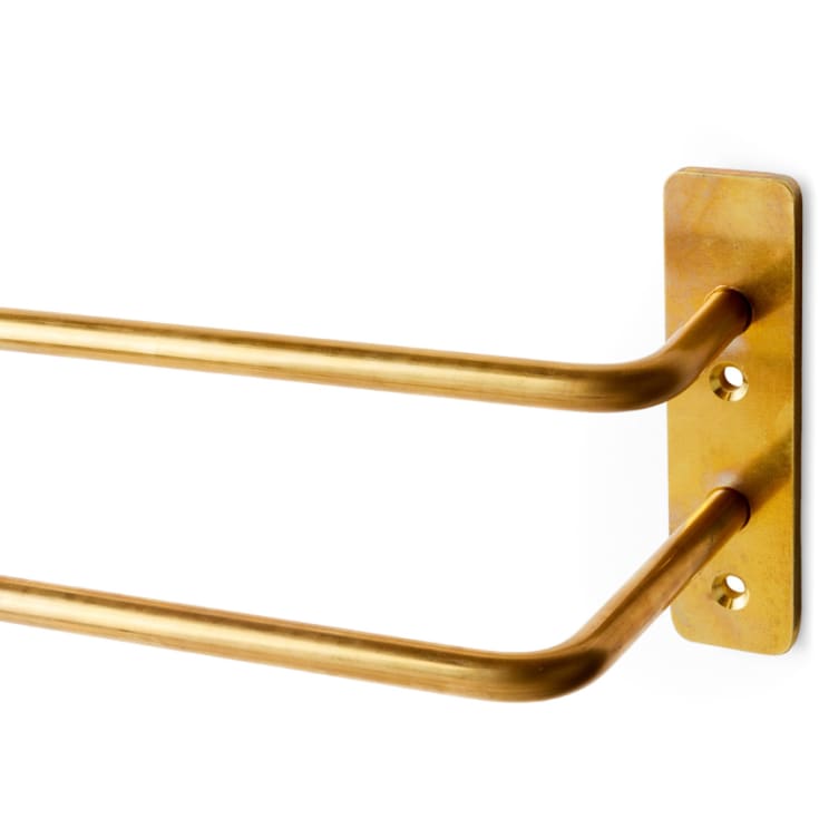 Bastant Design håndklædeholder, 80 cm, børstet messing