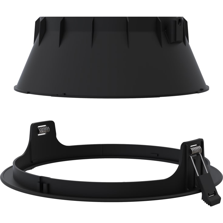 Comfort Downlight Reflector och Front Svart