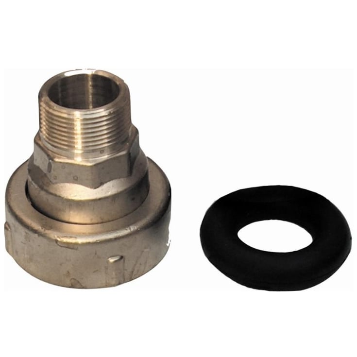 Isiflo 50 mm x 1 1/2" murgennemføring, med nippel og pakning