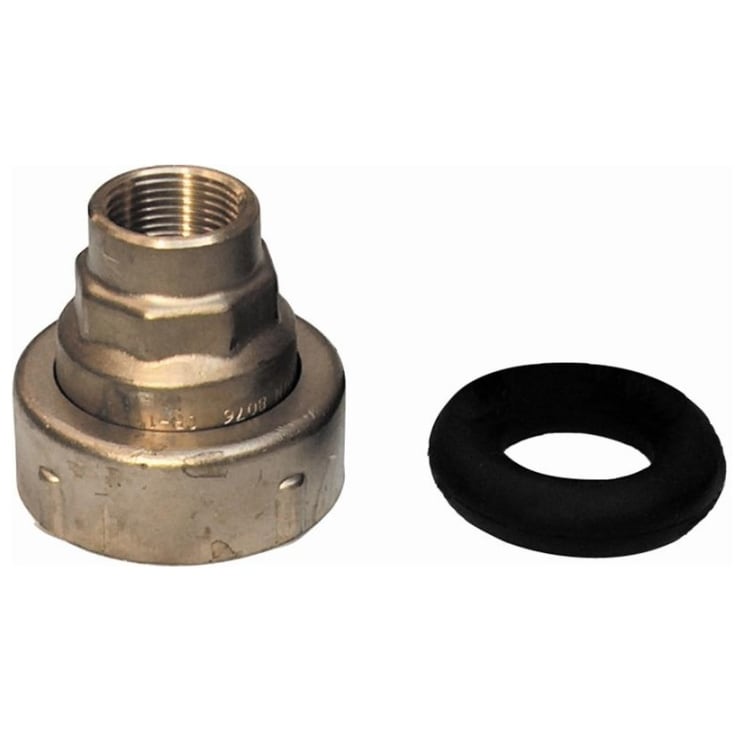 Isiflo murgennemføring 40 mm. x 1 1/4" med muffe - med 2 1/2" omløber