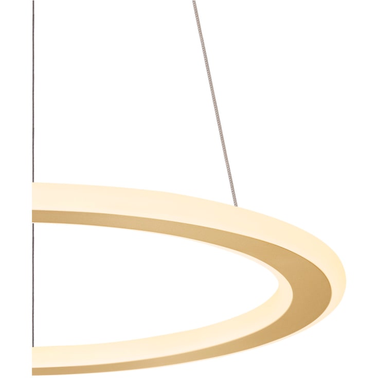 SLV One Flat pendel, sort/messing