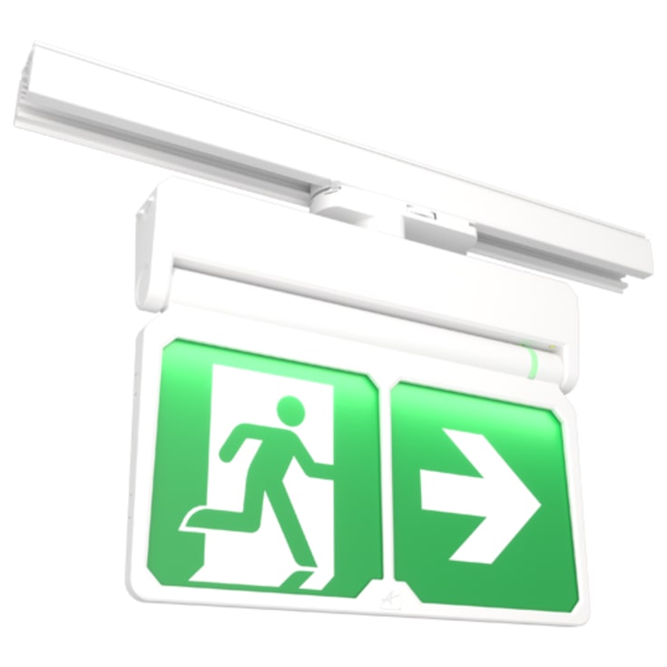 ADLER Exit Sign 3F skena 25m 3h vit inkl. Roterbart piktogram