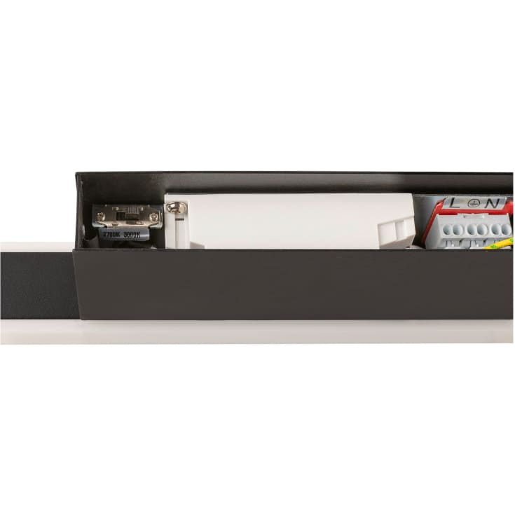 SLV One Linear væglampe, sort, 70 cm