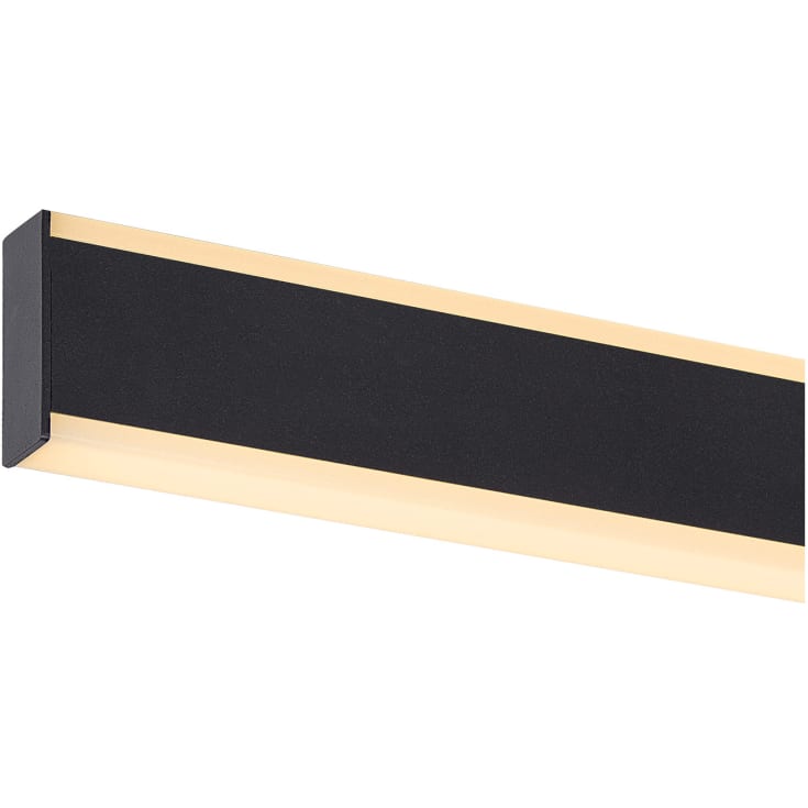 SLV One Linear væglampe, sort, 50 cm