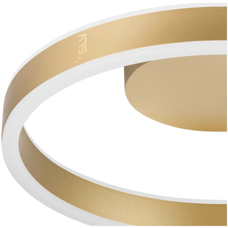 SLV One væg- & loftlampe, messing, Ø40 cm