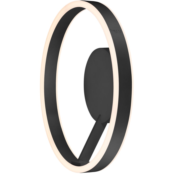 SLV One væg- & loftlampe, sort, Ø40 cm