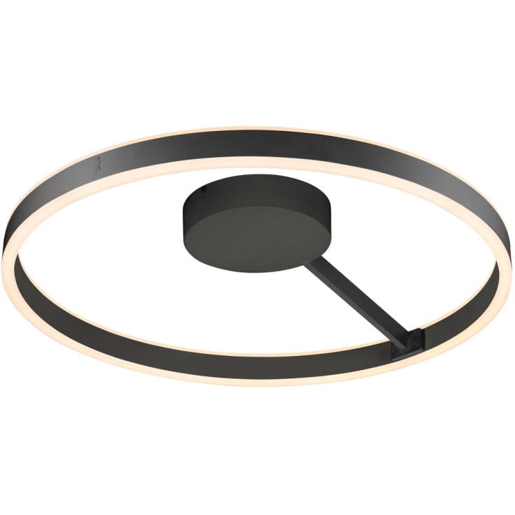 SLV One væg- & loftlampe, sort, Ø60 cm