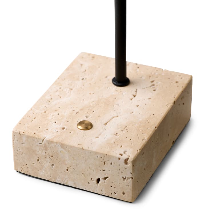 Halo Design Question bordlampe, genopladelig, sort/messing