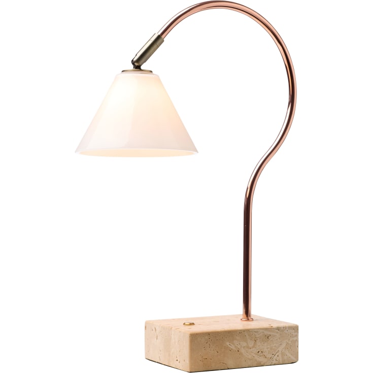 Halo Design Question genopladelig bordlampe, kobber/messing