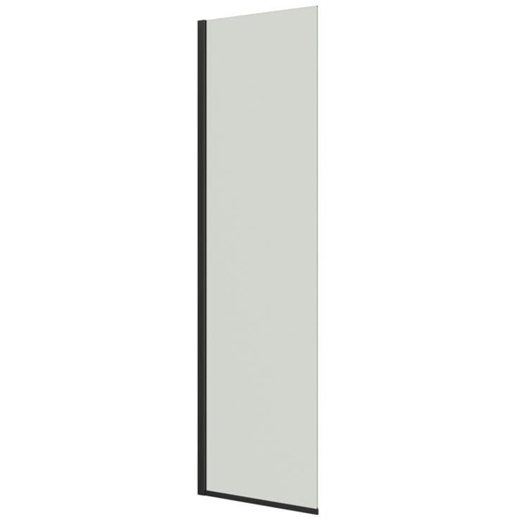 Dansani Match D brusevæg, 47 cm, klart glas, sort profil