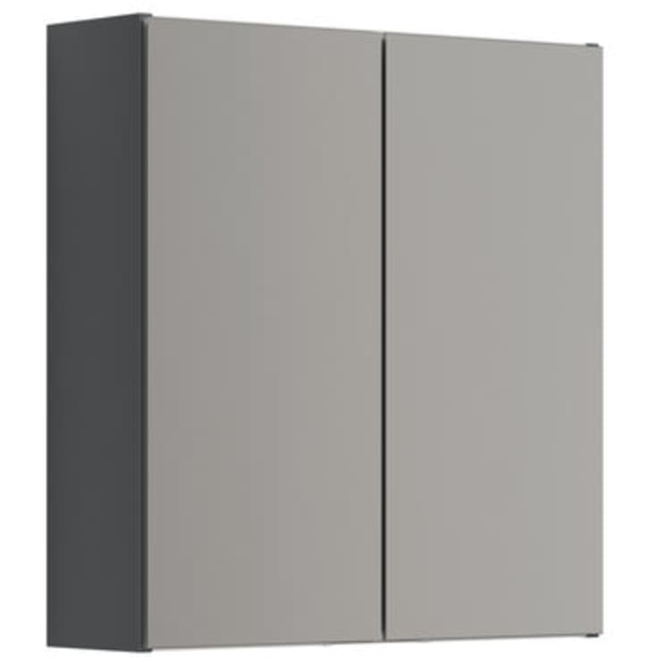 Dansani Mido+ Select spejlskab, 60x64 cm, mat grå