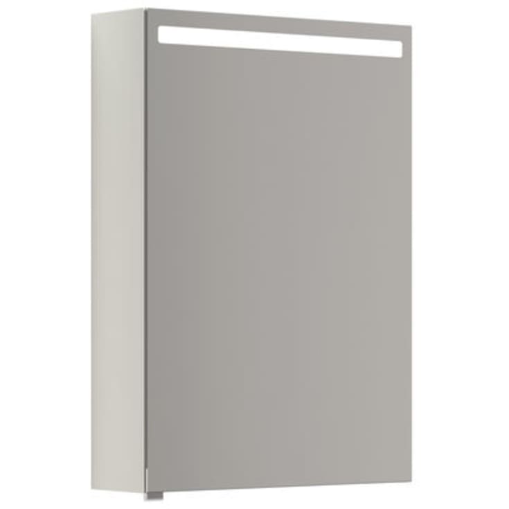 Dansani Mido+ Top spejlskab med lys, 50x70 cm, mat hvid