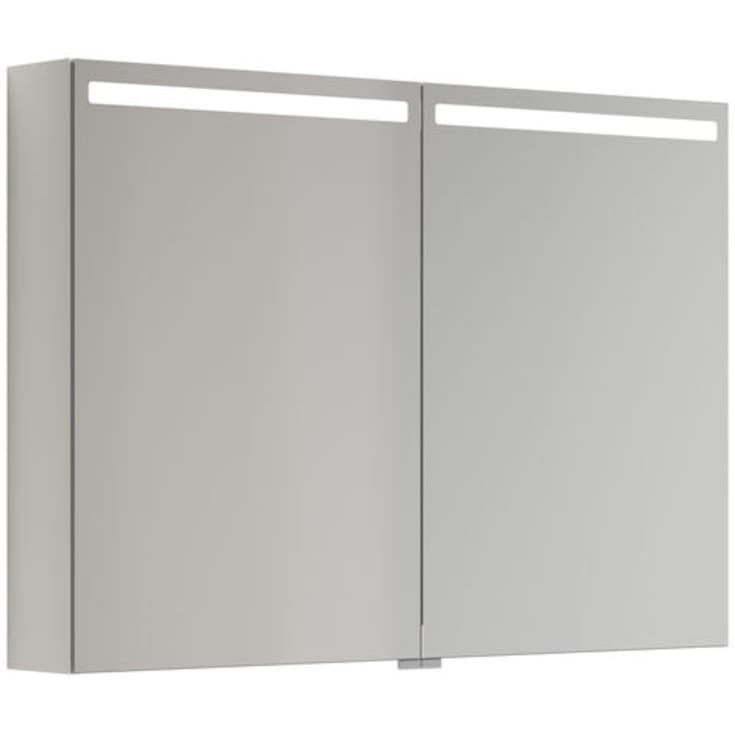 Dansani Mido+ Top spejlskab med lys, 100x70 cm, hvid mat