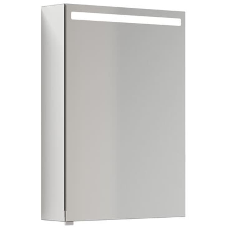 Dansani Mido+ Top spejlskab med lys, 50x70 cm, aluminium