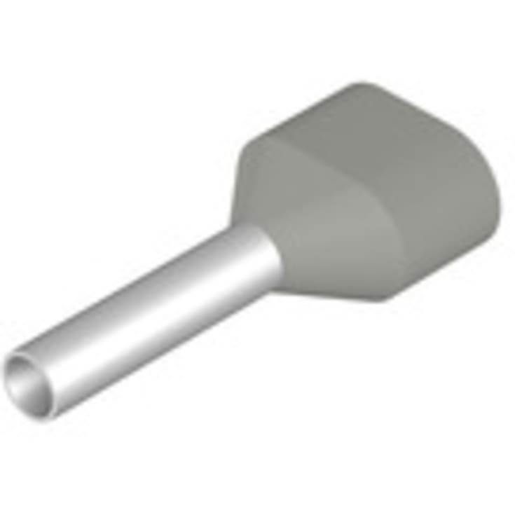 100 stk Grommet isolert dobbel 0,75 mm² grå H 0,75/15D (100) (D)