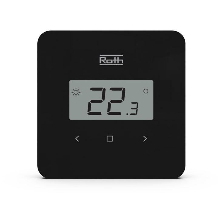 Roth Touchline® SL rumstermostat med IR-givare, svart