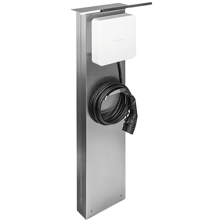 Wallbox stander med tag for 1 Wallbox rustfri stål VA2, SF1 WSD