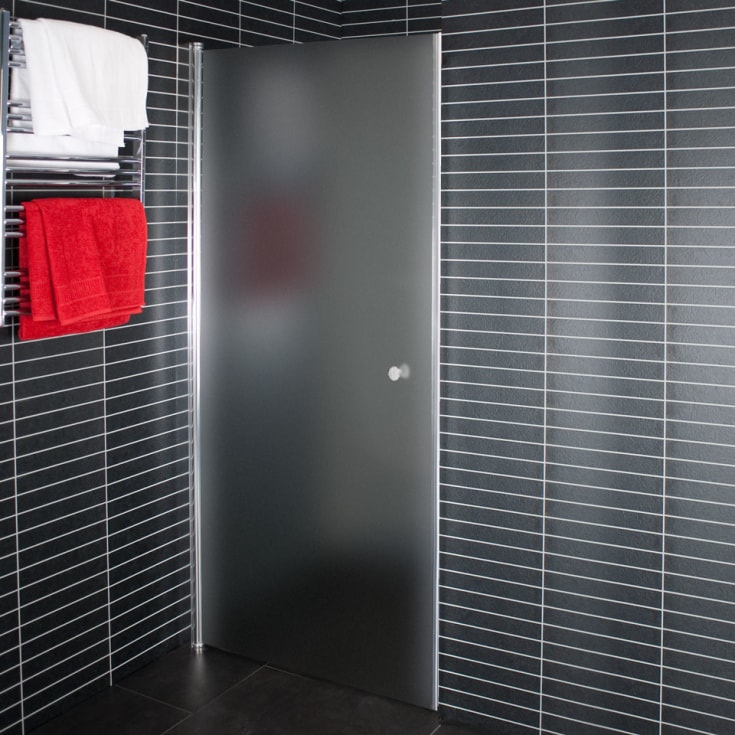 Arrow Basic Door 80 duschdörr, 190x80 cm, forstat glas, aluminiumprofil