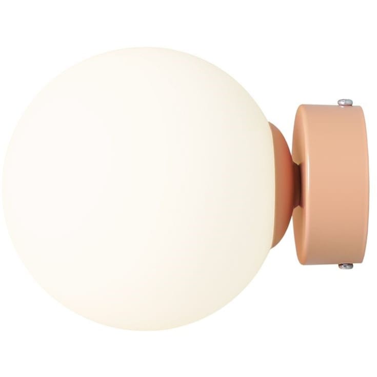 Aldex Ball vägglampa, korall, Ø14 cm
