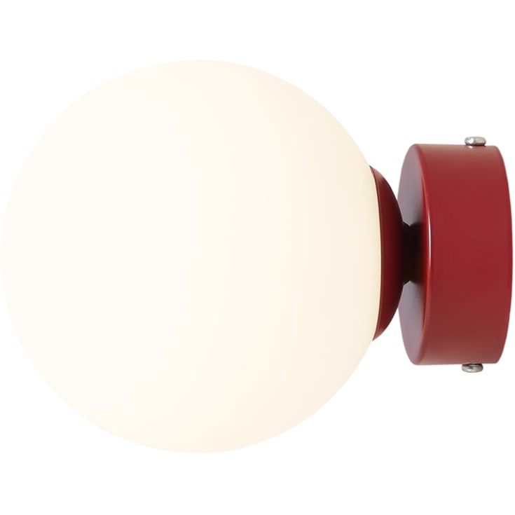 Aldex Ball vägglampa, röd, Ø14 cm