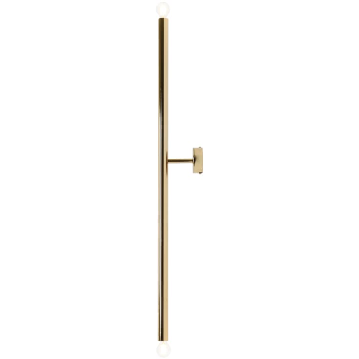 Aldex Tubo 2 vägglampa, guld, 100 cm