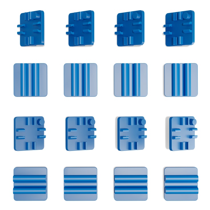 Ebeco Cable Clip kabelklämma för värmekabel, 2,5 mm, blå
